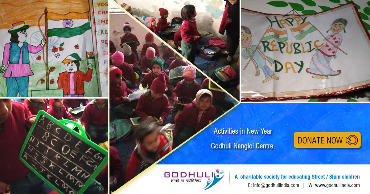 Slum Children Education Delhi India