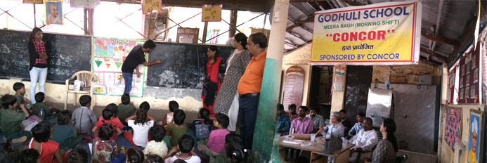 Our Chairman Dr. Anand guided a team of Young IITians to Meerabagh centre as a part of their value education initiative. The youngsters were happy to interact with the underprivileged children for nearly two hours